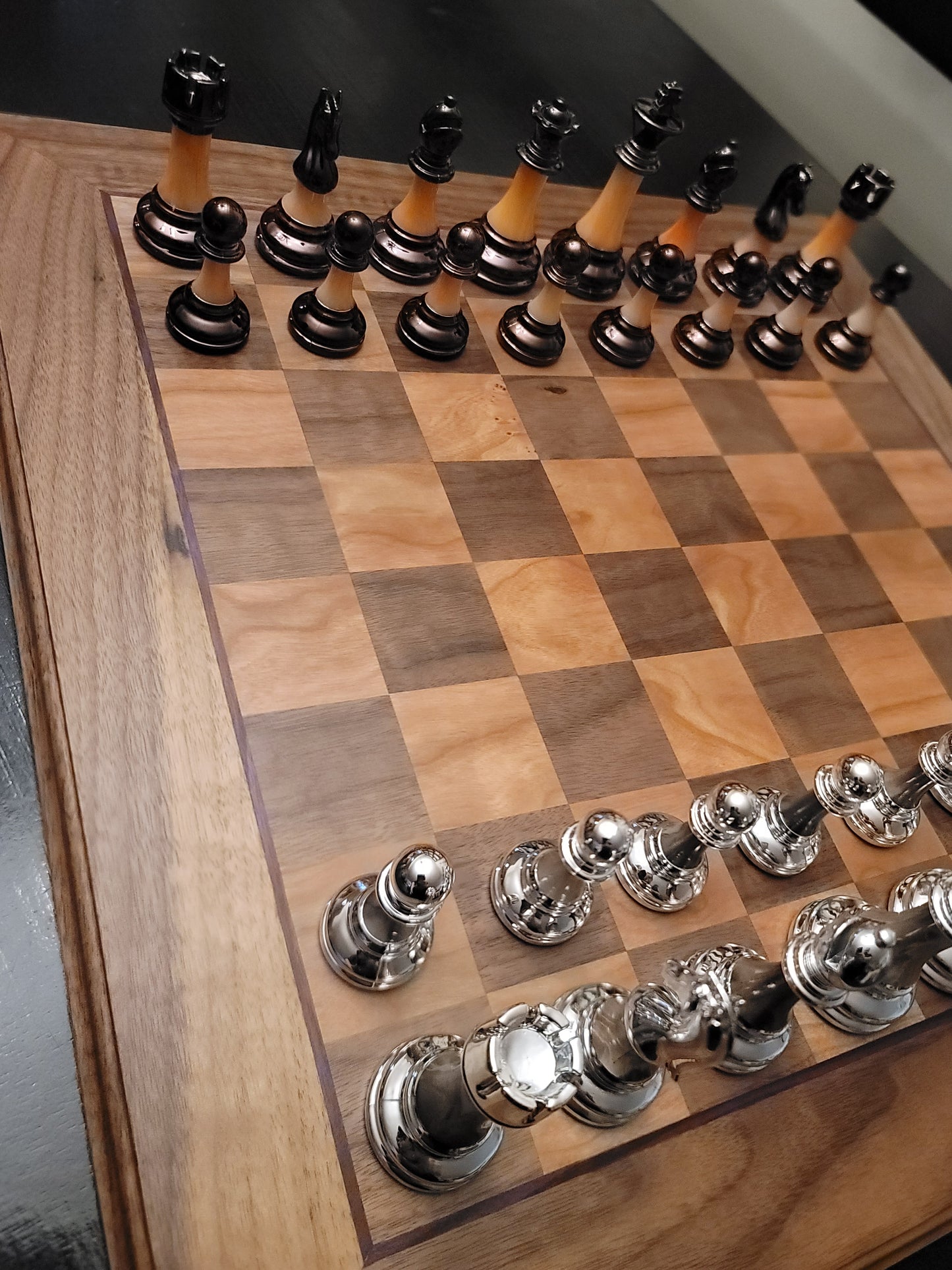 Walnut/Cherry Chess Board Only