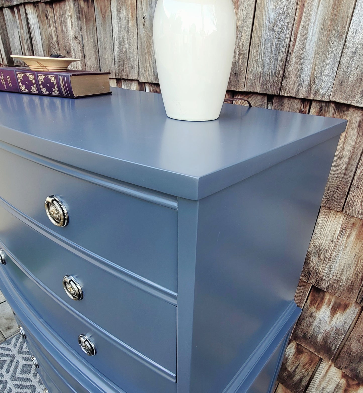 Vintage Dixie Hepplewhite Style Highboy dresser