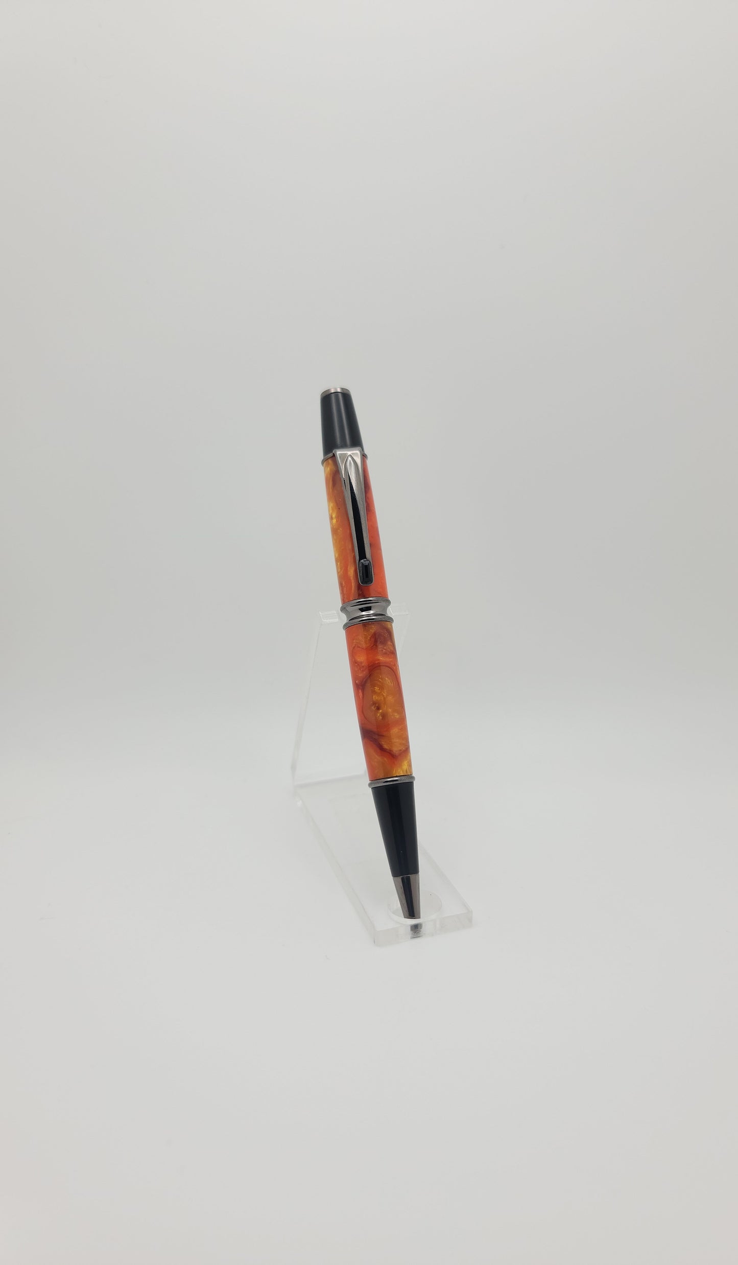 Patrizio Twist Pen - Chrome - Coral Harvest Acrylic