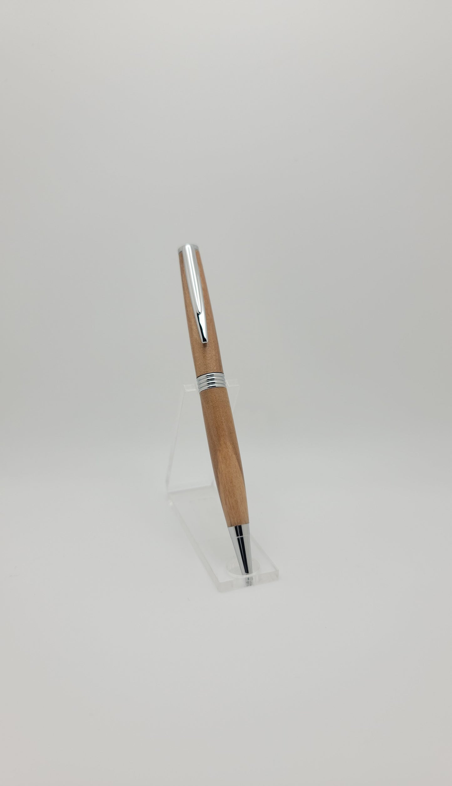 Trimline Twist Pen – Chrome – Olive Wood