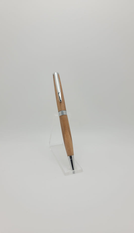Trimline Twist Pen – Chrome – Olive Wood