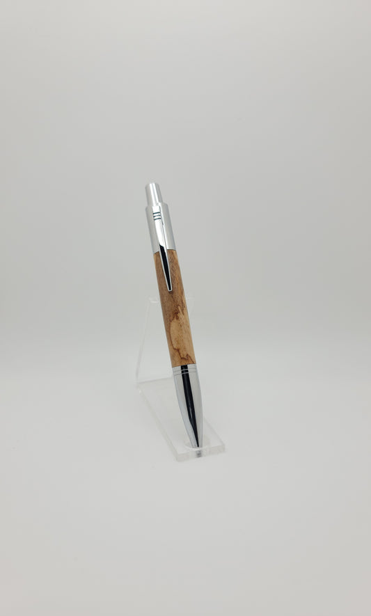Vesper Click Pen - Chrome - Spalted Elm