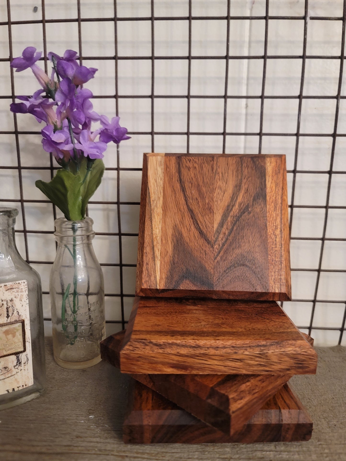 Coasters - Set of 4 - Acacia Wood