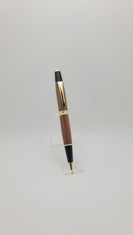 Patrizio Twist Pen - Gold - Mahogony