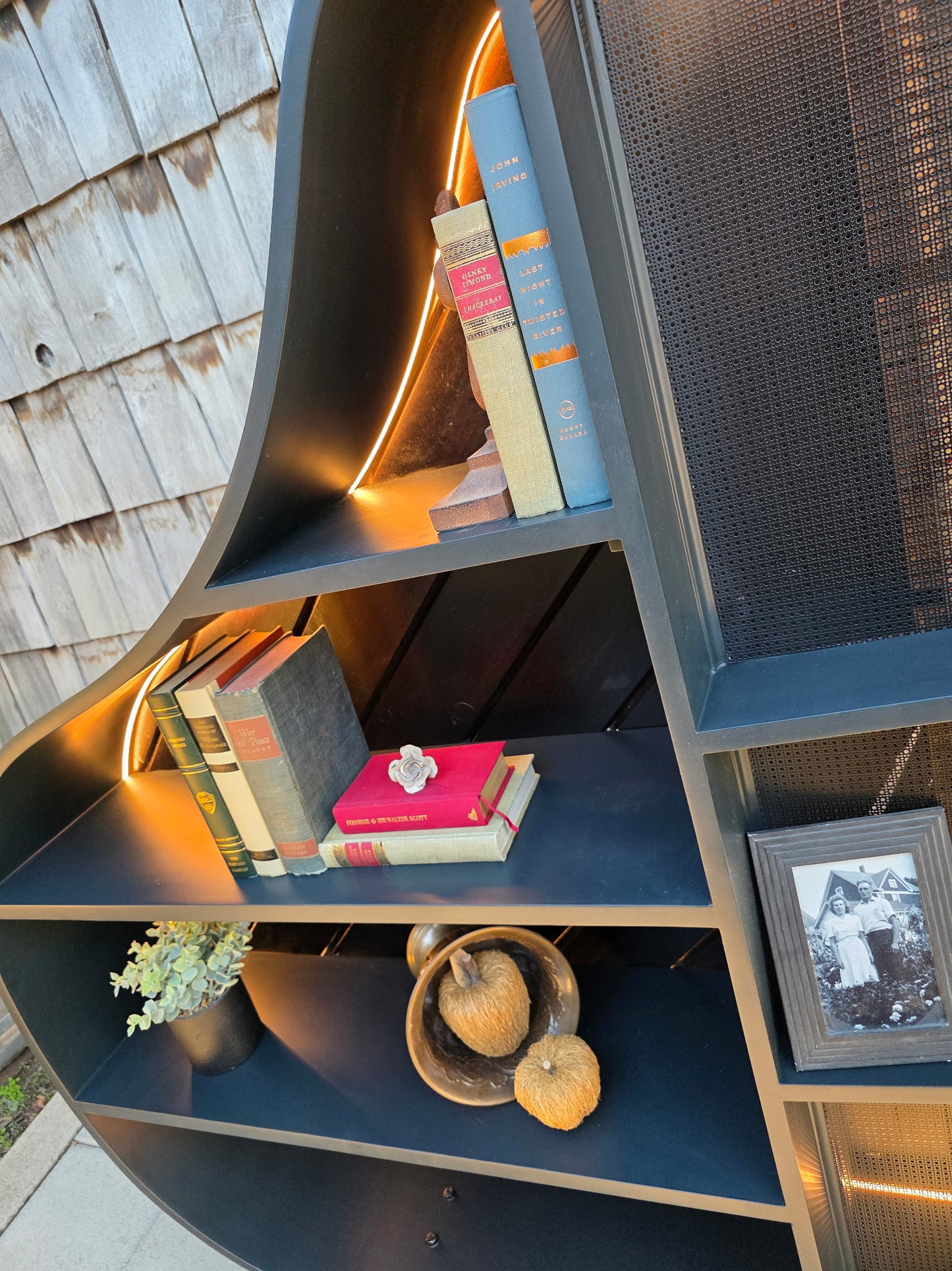 1930's Schiller Baby Grand Piano Bookshelf