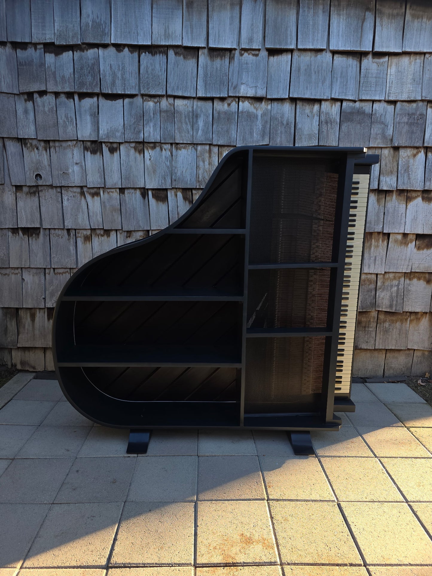 1930's Schiller Baby Grand Piano Bookshelf