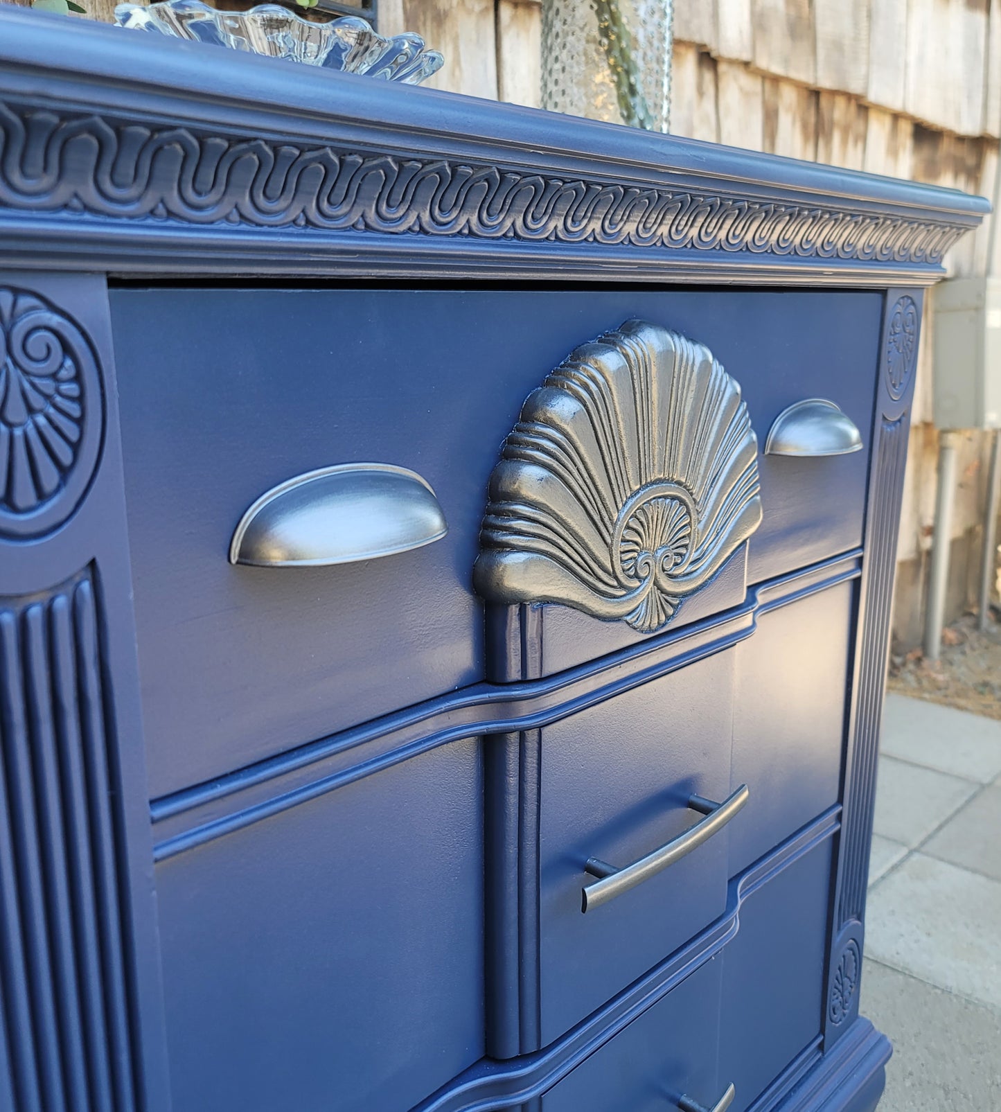 Art Deco Style 3-Drawer Nightstand/Dresser