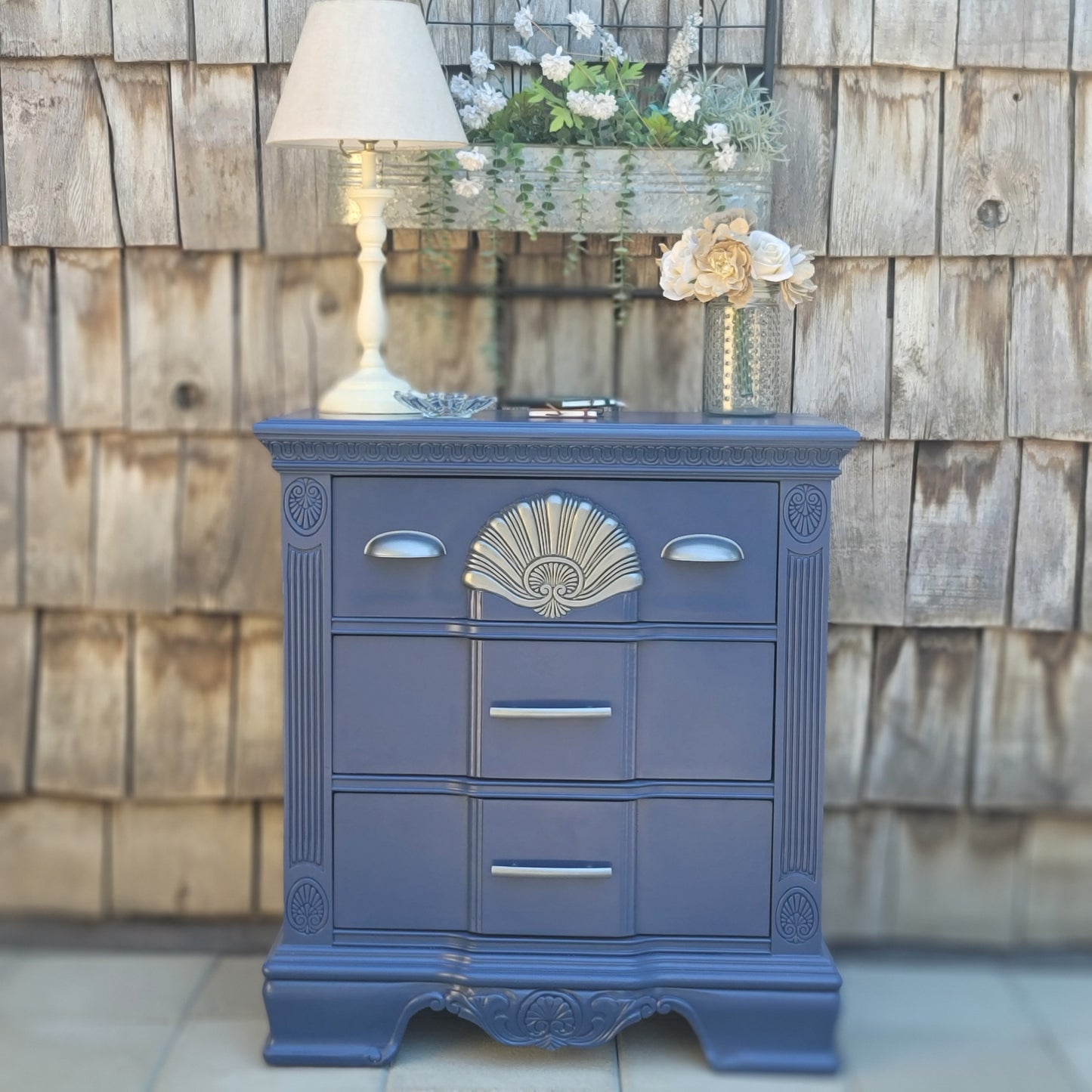 Art Deco Style 3-Drawer Nightstand/Dresser