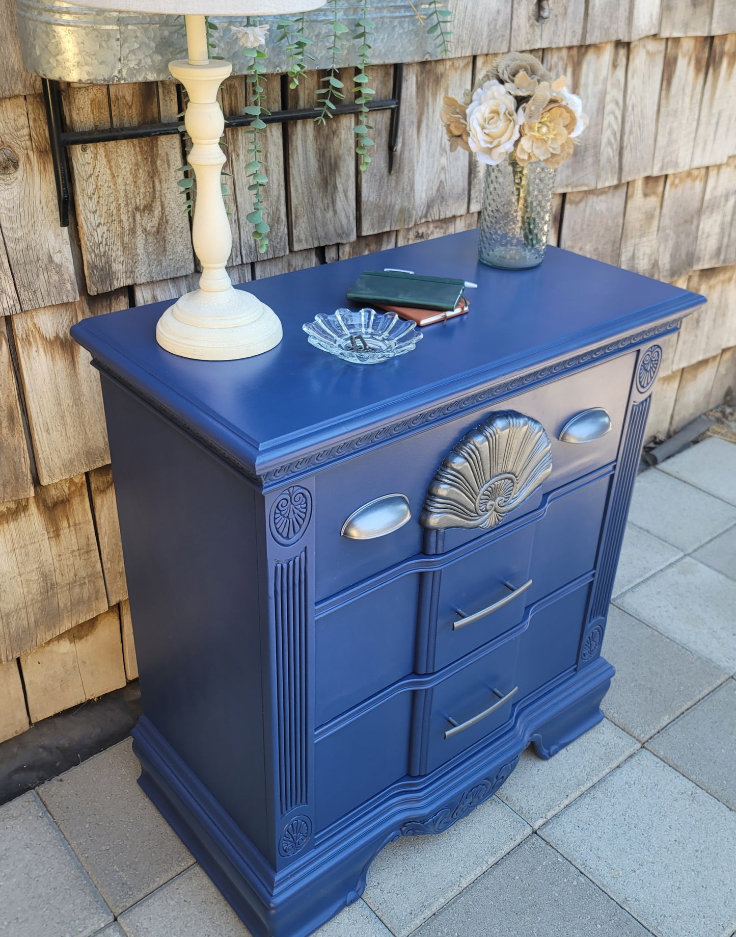 Art Deco Style 3-Drawer Nightstand/Dresser